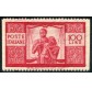 1946 Democratica 100 lire bordo non dentellato verticalmente