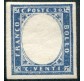 1863 Sardegna 20 cent. celeste grigiastro senza effige