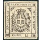 1859 Modena 15 cent. bruno nerastro nuovo