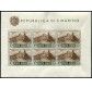 1951 San Marino foglietto Posta Aerea 500 lire bruno