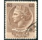 1954 Repubblica 100 lire Siracusana ruota posizione di filigrana CD