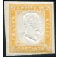 1862 Sardegna 80 cent. giallo arancio doppia effige
