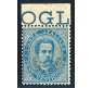 1893 Eritrea prima emissione 25 cent. Umberto azzurro
