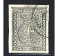 1852 Parma 10 cent. bianco usato margini straordinari