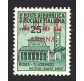 1945 Arona monumenti distrutti 25 cent. sovrastampa in rosso 