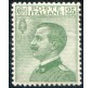 1927 Regno Michetti 25 cent. verde centrato