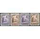 1933 San Marino Convegno filatelico 4 valori sovrastampati