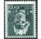 1944 GNR 15 cent. verde grigio VR errore di colore 