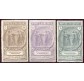 1923 Regno Camice Nere serie 3 valori centrati