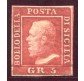 1859 Sicilia 5 grana rosa carminio I tavola 