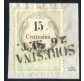 1854 LV marca da bollo 15 cent. usata