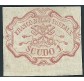 1852 Pontificio 1 scudo rosa carminio nuovo bordo