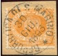 1877 San Marino 5 cent. giallo usato 