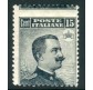 1909 Regno Michetti 15 cent. varietà