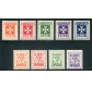 1934 Egeo Segnatasse 9 val.