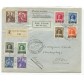 1934 Vaticano Provvisoria serie 6 val. su lettera raccomandata