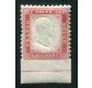 1862 Regno 40 cent. rosa con coda integrale