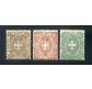 1896/7 Italia Regno stemmi 3 val. nuovi