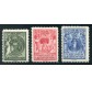 1932 Liechtenstein serie opere infanzia 3 valori