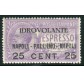 1917 Regno 25 cent. sovrastampato centrato