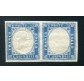 1861 Regno 15 cent. coppia con e senaza effige