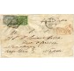 1858 Pontificio 50 Baj su lettera per Napoli