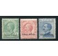 1908/9 Eritrea Michetti e Leoni serie 3 val.
