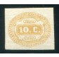 1863 Regno Segnatasse 10 cent. ocra nuovo spl
