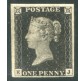 1841 Inghilterra 1 penny nero nuovo spl
