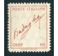 1944 Luogotenenza Badoglio 50 cent. rosso