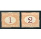1870 Regno tasse 1 cent. + 2 cent. ocra nuovi