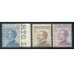 1908 Regno Michetti 3 valori 