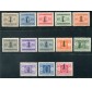 1944 RSI tasse soprastampati 13 valori nuovi