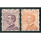 1926 Regno tipo Michetti 2 val. nuovi