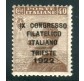 1922 Regno Congresso Filatelico 40 cent