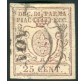 1857/59 Parma 25 cent. bruno lilla usato