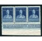 1949 Volta 50 lire striscia di 3 doppia dentellatura
